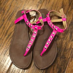 Steve Madden pink studded sandals